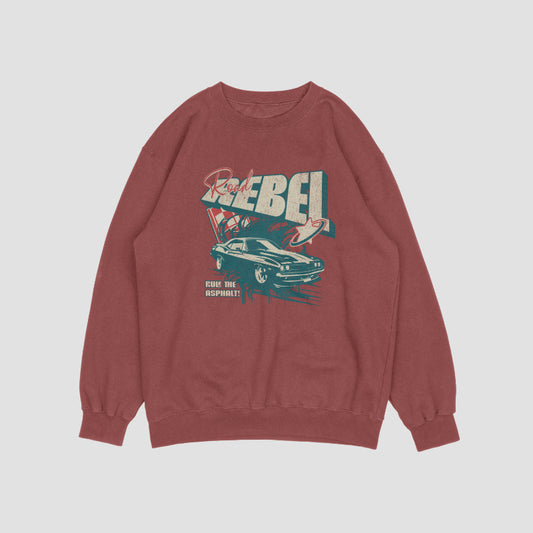 Road Rebel Maroon Sweatshirt