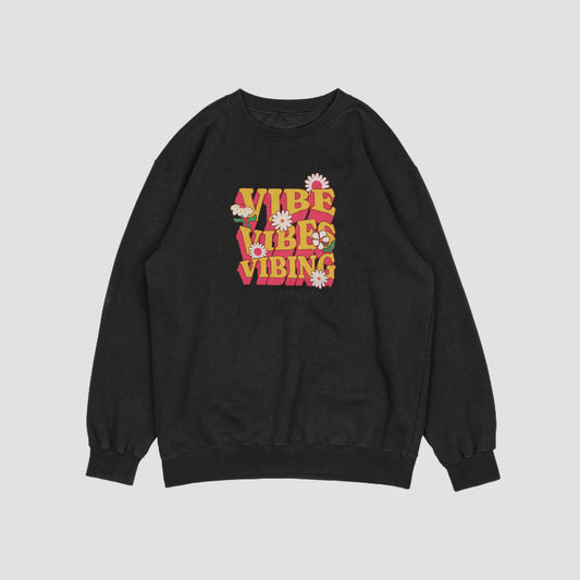 Vibes Black Sweatshirt